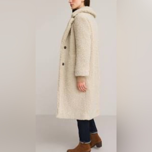 Reformation Off-White Teddy Coat - Picture 4 of 7